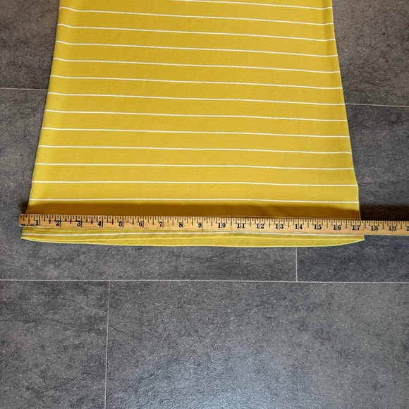 Scoop neck tee. Yellow with white stripes. Old Navy. Small. - Picture 7 of 7